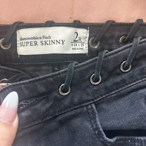 Abercrombie size 2 braided jeans